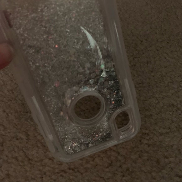iPhone XR clear glitter gel case - Picture 4 of 7